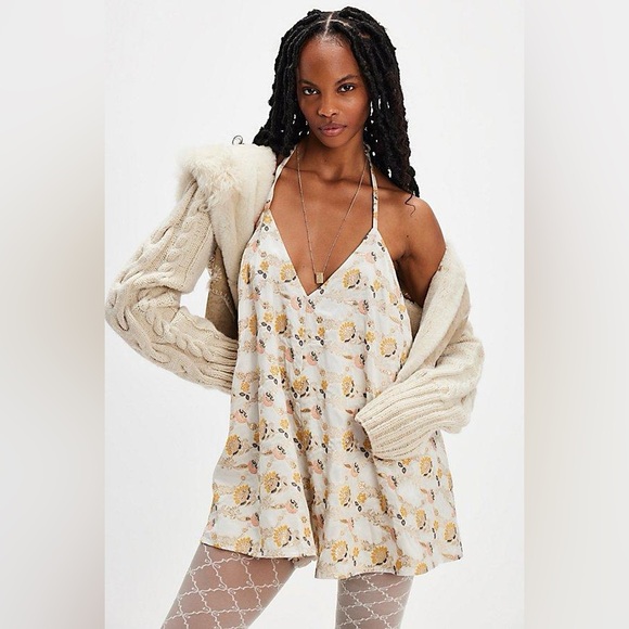 NWOT Free People Chiara Playsuit Romper
